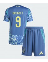 Otroške Nogometnih dresov Ajax Brian Brobbey #9 Gostujoči 2024-25 Kratki rokavi (+ hlače)